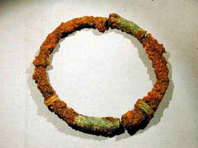 2000 year-old bracelet found during the August 2000 dig on Barvas machair