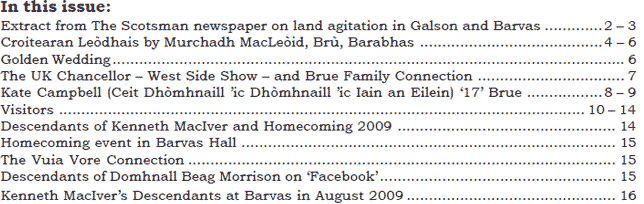 FAB 33 Issue 33 contents